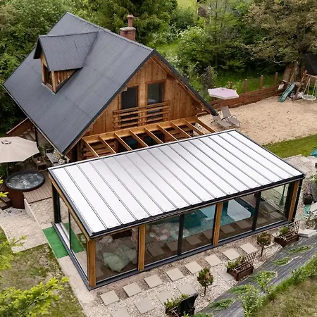 Chalé Polana Słowikowa 5 Star- W Górach Z Jacuzzi, Sauna,basen,ogród Z Lasem, Kominek I Narty